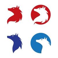 immagini del logo del lupo vettore