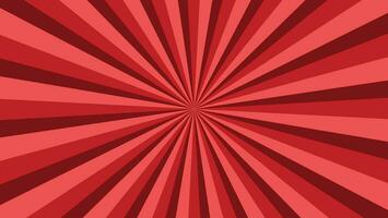 astratto sunburst rosso modello sfondo per moderno grafico design elemento. splendente raggio cartone animato con colorato per sito web bandiera sfondo e manifesto carta decorazione vettore