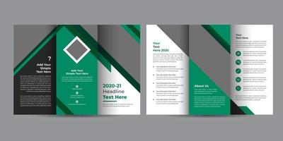 design di brochure educative pieghevoli vettore
