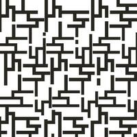 nero e bianca geometrico modello labirinto vettore