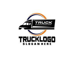 la logistica auto camion trasporto marchio di parole logo design vettore icona illustrazioni.