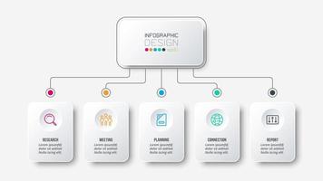 modello di infografica aziendale o di marketing. vettore