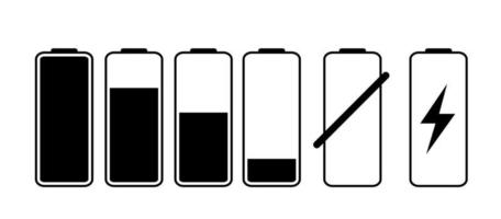 icona della batteria isolato su bianco. illustrazione vettoriale