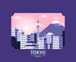 Illustrazione di Tokyo vettore