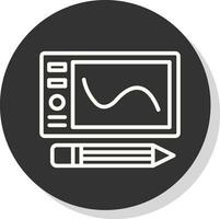 grafico tavoletta vettore icona design