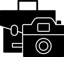 telecamera Borsa vettore icona design