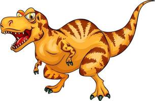 un personaggio dei cartoni animati di dinosauro raptorex vettore