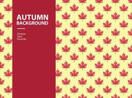 autunno vettore sfondo modello senza soluzione di continuità elemento floreale fondale raccogliere foglia tessuto acero Canada