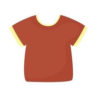 disegno vettoriale icona maglietta rossa isolata