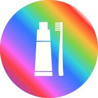 spazzolino e dentifricio vettore icona