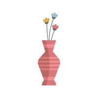 fiori in vaso vettore