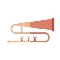 disegno vettoriale icona strumento trombone