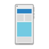 icona dello smartphone isolato disegno vettoriale