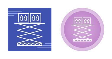 sollevamento scatola vettore icona