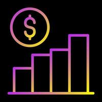 statistiche vettore icona