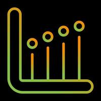 statistiche vettore icona