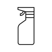 bottiglia spray stile della linea di prodotti medici vettore