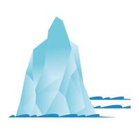 disegno vettoriale bianco iceberg isolato