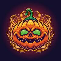 Halloween Jack o lanterna illustrazione vettore