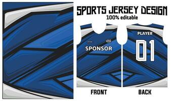 blu astratto modello maglia design per sport uniforme vettore