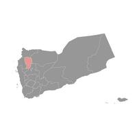 amran governatorato, amministrativo divisione di il nazione di yemen. vettore illustrazione.