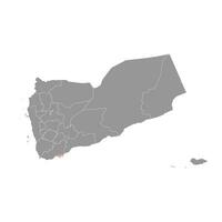 aden governatorato, amministrativo divisione di il nazione di yemen. vettore illustrazione.