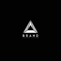 triangolo logo marca vettore
