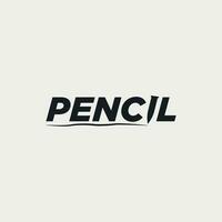 vettore matita testo logo design
