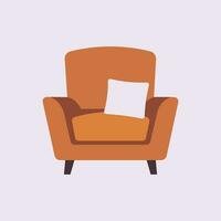 vettore diverso sedie con cuscino e Borsa sedia piatto cartone animato stile vettore illustrazione