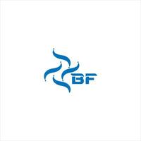 bf lettera logo design. bf creativo minimalista iniziali lettera logo concetto. bf unico moderno piatto astratto vettore lettera logo design.