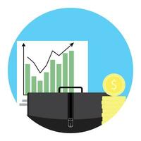 crescita di scambio tendenza. scambio commercio, scambiare e i soldi scambio, vettore azione scambio, dare e prendere illustrazione