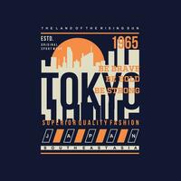 tokyo Giappone, est Asia, grafico disegno, tipografia vettore, illustrazione, per Stampa t camicia, freddo moderno stile vettore