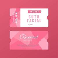 Beauty Care Coupon Template vettore