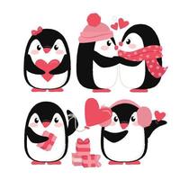 Vector Cute Penguins 