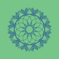 circolare modello nel modulo di mandala con fiore per henné, tatuaggio, decorazione. decorativo ornamento nel etnico orientale stile. mano disegnato sfondo. Islam, Arabo, indiano. mandala per colorazione libro. vettore