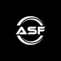 asf logo disegno, ispirazione per un' unico identità. moderno eleganza e creativo design. filigrana il tuo successo con il Impressionante Questo logo. vettore
