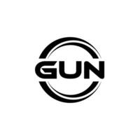 pistola logo disegno, ispirazione per un' unico identità. moderno eleganza e creativo design. filigrana il tuo successo con il Impressionante Questo logo. vettore