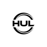 hul logo disegno, ispirazione per un' unico identità. moderno eleganza e creativo design. filigrana il tuo successo con il Impressionante Questo logo. vettore