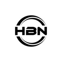 hbn logo disegno, ispirazione per un' unico identità. moderno eleganza e creativo design. filigrana il tuo successo con il Impressionante Questo logo. vettore