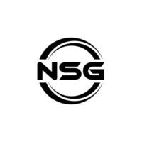 nsg logo disegno, ispirazione per un' unico identità. moderno eleganza e creativo design. filigrana il tuo successo con il Impressionante Questo logo. vettore