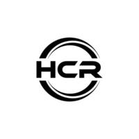 hcr logo disegno, ispirazione per un' unico identità. moderno eleganza e creativo design. filigrana il tuo successo con il Impressionante Questo logo. vettore