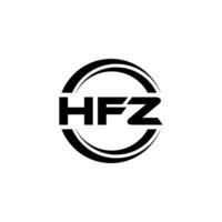 hfz logo disegno, ispirazione per un' unico identità. moderno eleganza e creativo design. filigrana il tuo successo con il Impressionante Questo logo. vettore