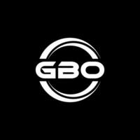 gbo logo disegno, ispirazione per un' unico identità. moderno eleganza e creativo design. filigrana il tuo successo con il Impressionante Questo logo. vettore