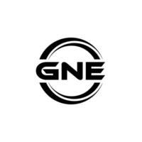 gne logo disegno, ispirazione per un' unico identità. moderno eleganza e creativo design. filigrana il tuo successo con il Impressionante Questo logo. vettore