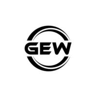 gew logo disegno, ispirazione per un' unico identità. moderno eleganza e creativo design. filigrana il tuo successo con il Impressionante Questo logo. vettore