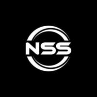 nss logo disegno, ispirazione per un' unico identità. moderno eleganza e creativo design. filigrana il tuo successo con il Impressionante Questo logo. vettore