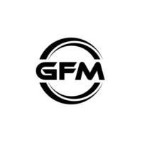 gfm logo disegno, ispirazione per un' unico identità. moderno eleganza e creativo design. filigrana il tuo successo con il Impressionante Questo logo. vettore