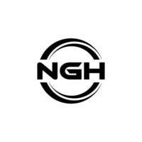 ngh logo disegno, ispirazione per un' unico identità. moderno eleganza e creativo design. filigrana il tuo successo con il Impressionante Questo logo. vettore