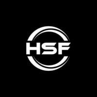 hsf logo disegno, ispirazione per un' unico identità. moderno eleganza e creativo design. filigrana il tuo successo con il Impressionante Questo logo. vettore