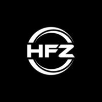 hfz logo disegno, ispirazione per un' unico identità. moderno eleganza e creativo design. filigrana il tuo successo con il Impressionante Questo logo. vettore